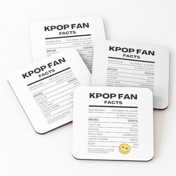 Artikelvorschau, Lustiges Design mit Fakten zu Kpop-Fans (schwarzer Text) entworfen und verkauft von kaerafty.