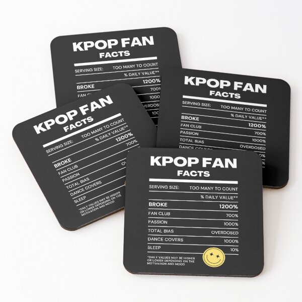 Artikelvorschau, Lustiges Design mit Fakten zu Kpop-Fans (weißer Text) entworfen und verkauft von kaerafty.