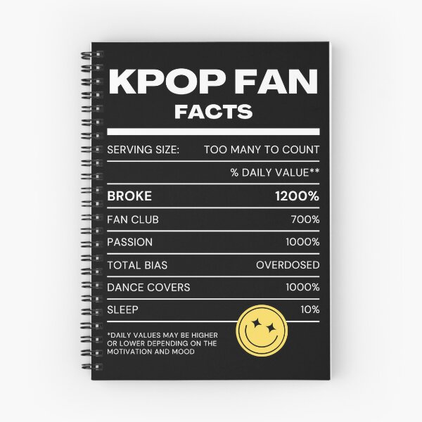 Item preview, Kpop Fan Facts Funny Design (White text) designed and sold by kaerafty.
