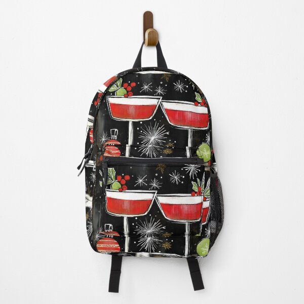 Item preview, Festive Joyful Christmas Cocktails with Holly, Berries, and Ornaments in a Starry Backdrop Generative AI designed and sold by OlfactoART Studio.
