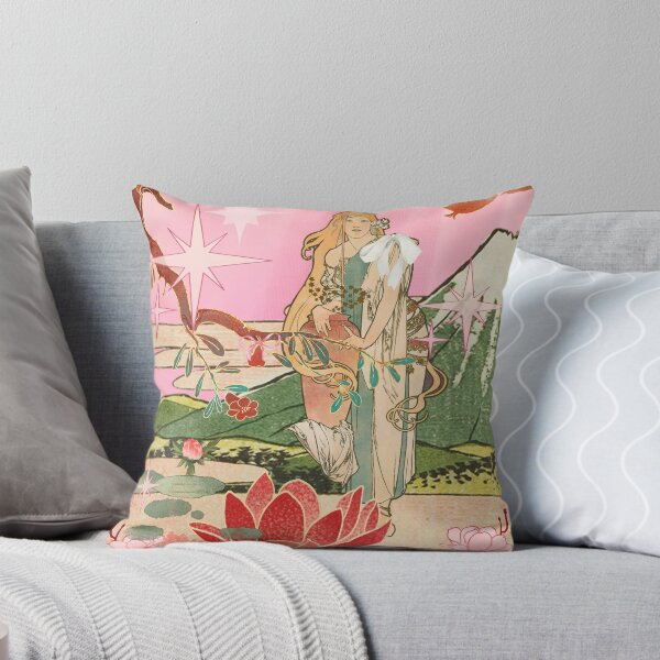 Item preview, Vintage Pink Japanese and Art Nouveau  designed and sold by bowsbotanicals.