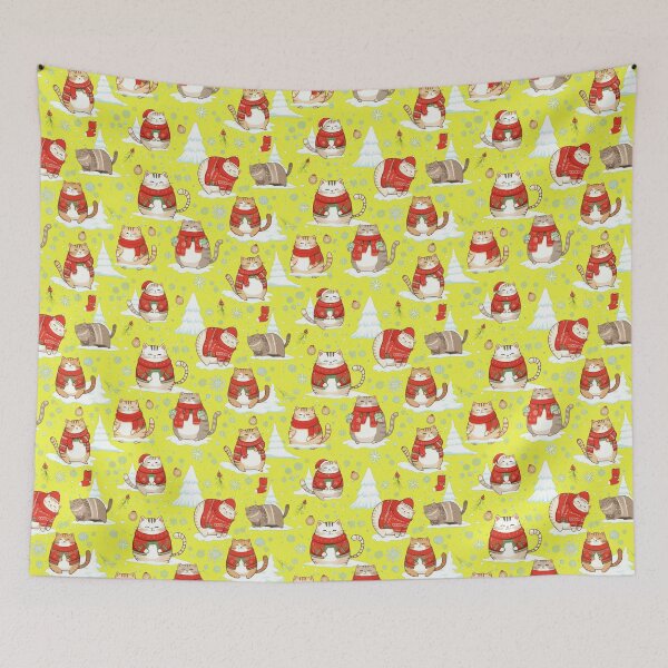 Item preview, Christmas Cat Pattern | Matching Family Winter Outfit designed and sold by PinkGoddessLove.