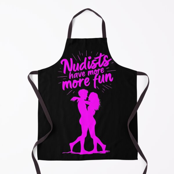 Item preview, Nudists Have More Fun - Unique Bright - Pink Black designed and sold by JLEmporium.