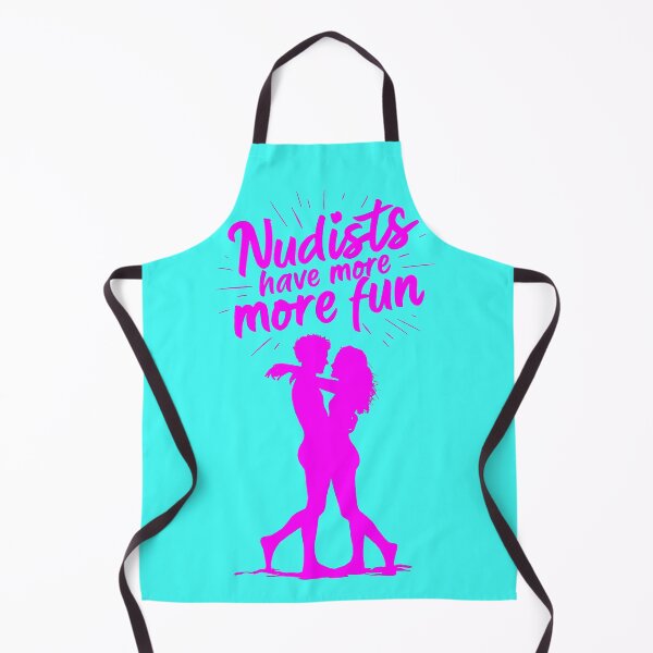 Item preview, Nudists Have More Fun - Unique Bright - Pink Aqua designed and sold by JLEmporium.