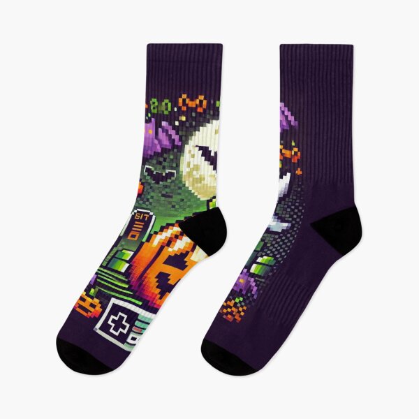 Item preview, Pixel haunt, neon colours halloween designed and sold by Meandmyshop.