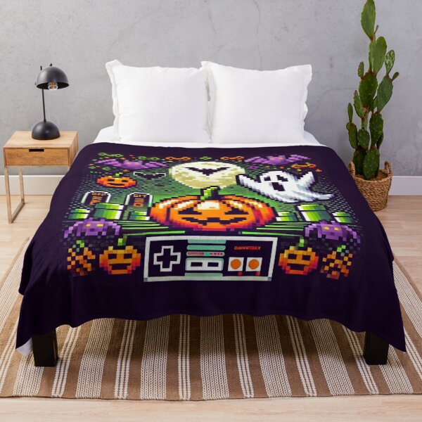 Item preview, Pixel haunt, neon colours halloween designed and sold by Meandmyshop.
