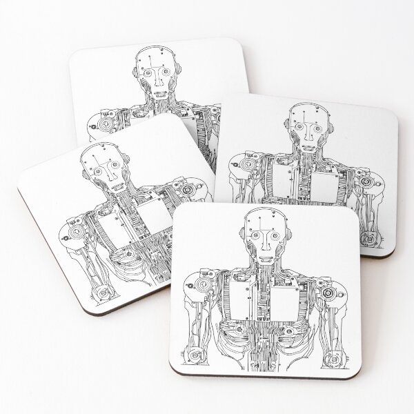 Item preview, Man-Made Machine Line Drawing designed and sold by GeoSketchWear.