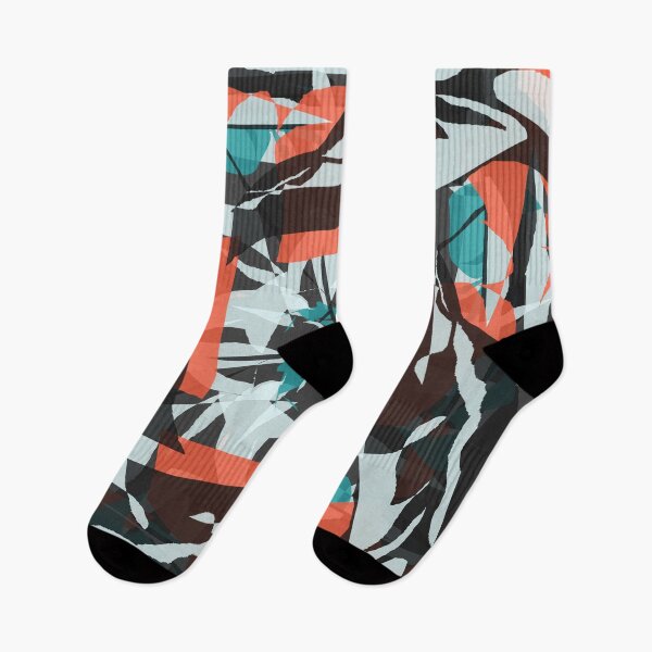 Item preview, Abstract Design in Orange, Black, White, and Turquoise designed and sold by Jessielee72.