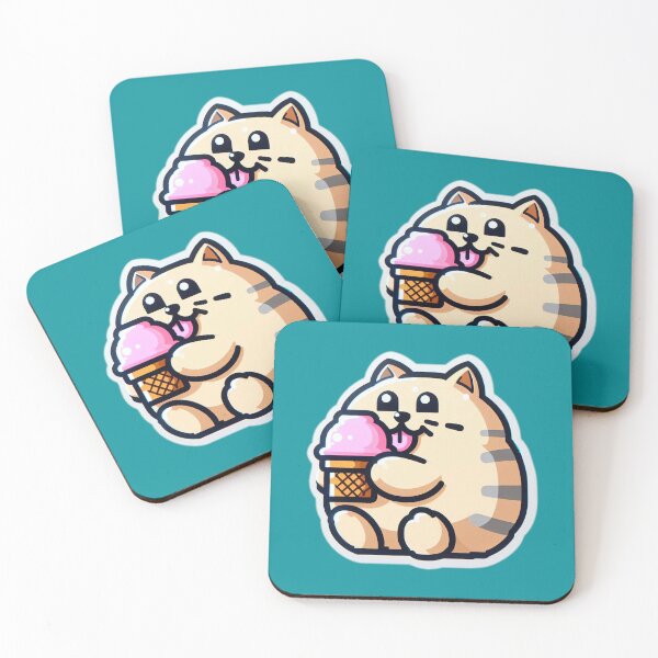 Item preview, Cat Eating Ice Cream designed and sold by benotone123.