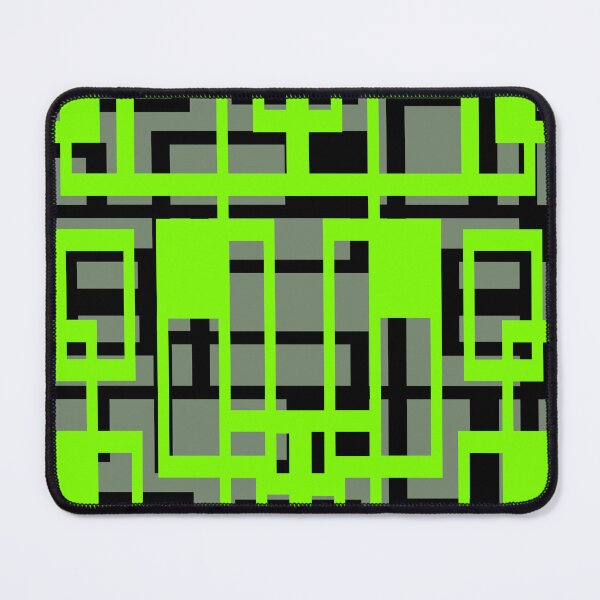 Item preview, Geometric Shapes Pattern Lime-Green Black Cut Out designed and sold by taiche.