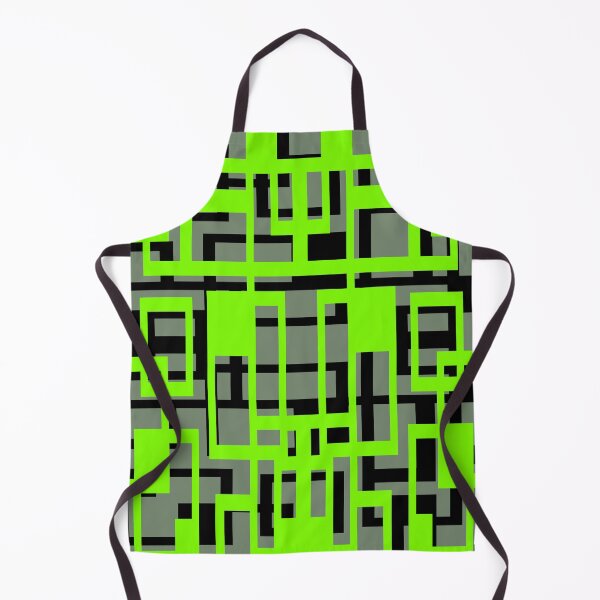 Item preview, Geometric Shapes Pattern Lime-Green Black Cut Out designed and sold by taiche.