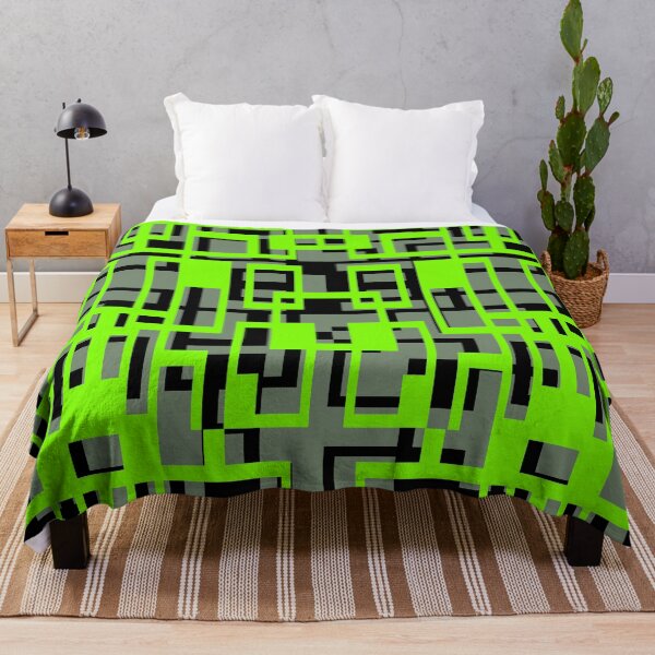 Item preview, Geometric Shapes Pattern Lime-Green Black Cut Out designed and sold by taiche.