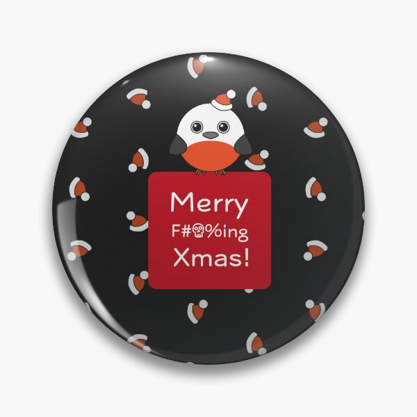 Item preview, Merry F***ing Xmas! and a bird (pattern) designed and sold by D-Vogt-Grafik.