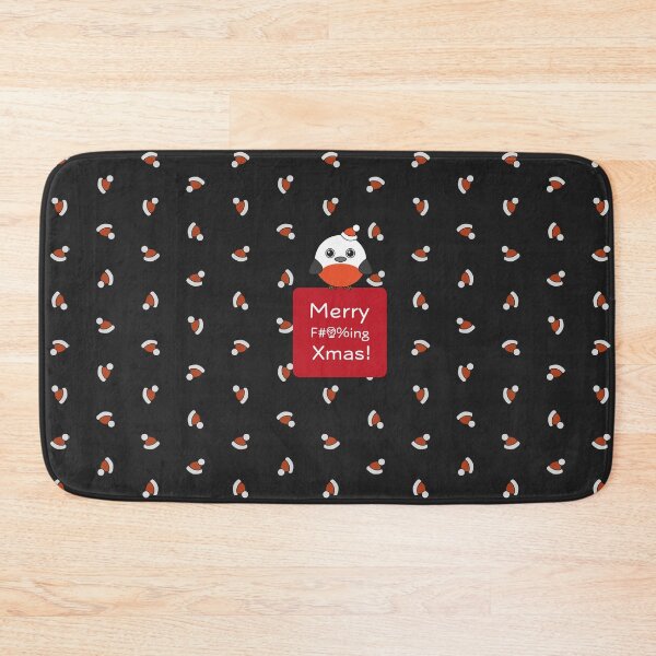 Item preview, Merry F***ing Xmas! and a bird (pattern) designed and sold by D-Vogt-Grafik.