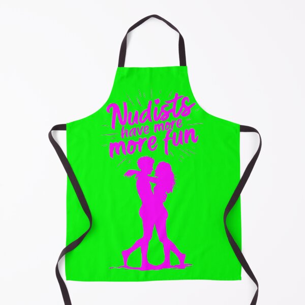 Item preview, Nudists Have More Fun - Unique Bright - Pink Green designed and sold by JLEmporium.