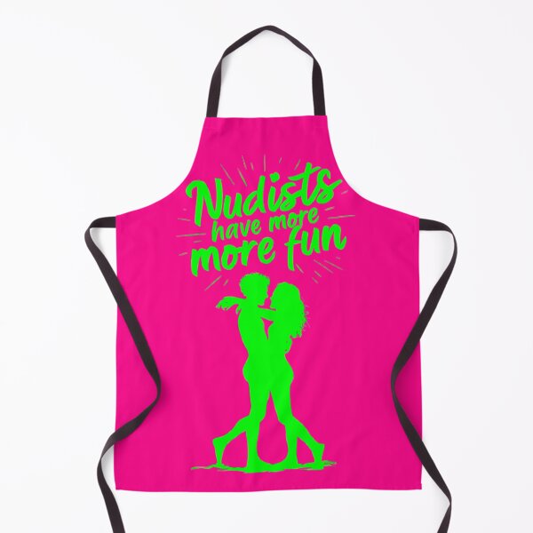 Item preview, Nudists Have More Fun - Unique Bright - Pink Green designed and sold by JLEmporium.