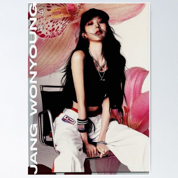IVE Jang Wonyoung "Baddie" orchid Poster