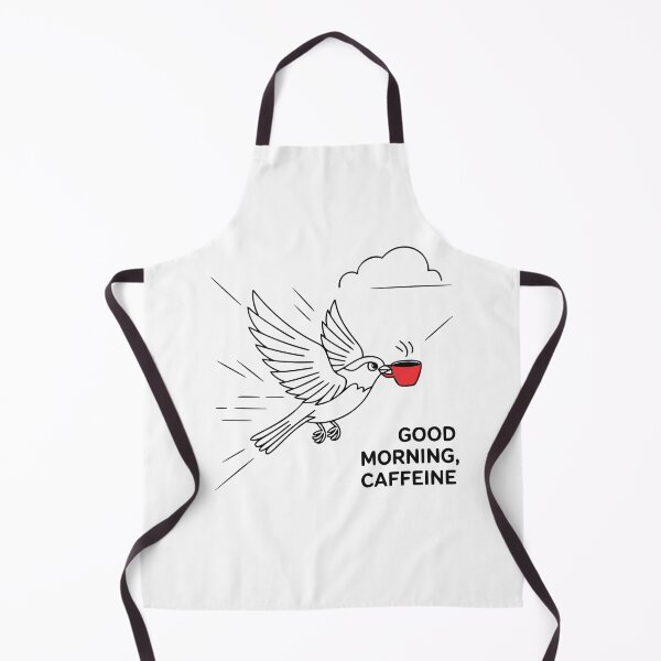 Item preview, Good Morning, Caffeine – Flying Bird with Coffee Cup Design designed and sold by PragmaticP.