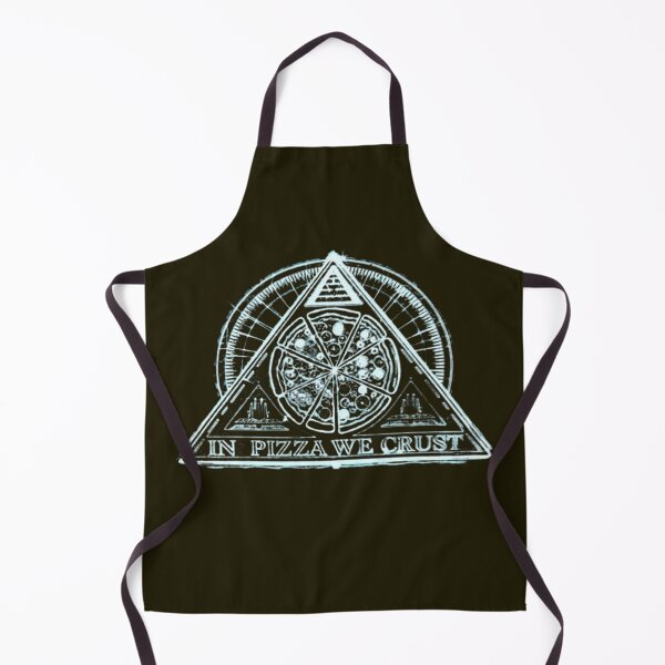 Item preview, In Pizza We Crust Themed Slice Style for Pizza Lovers Cheezy Illuminati Egyptian Stone Design designed and sold by Syrupulse.