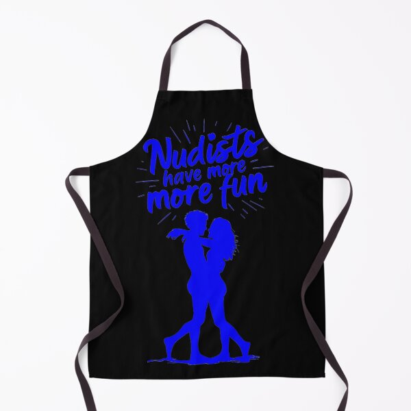 Item preview, Nudists Have More Fun - Unique Bright - Blue Black designed and sold by JLEmporium.