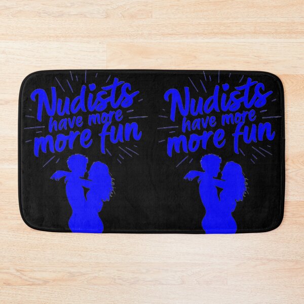 Item preview, Nudists Have More Fun - Unique Bright - Blue Black designed and sold by JLEmporium.