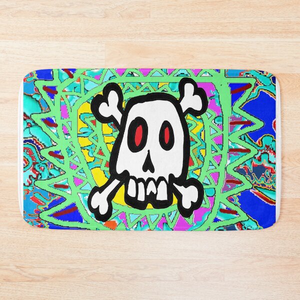 Item preview, skull blue spray graffiti designed and sold by LowEndGraphics.