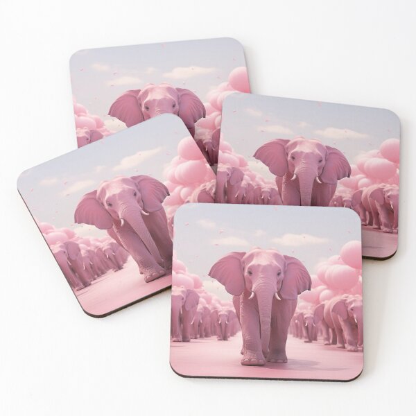 Item preview, Pink Elephant Herd Walking designed and sold by Goodebags.