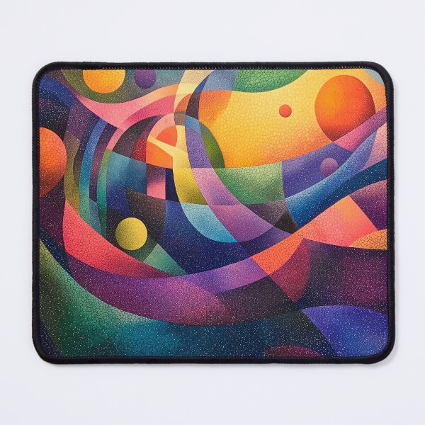Item preview, Planets and stars represented as geometric shapes in an abstract modern pattern Design designed and sold by HEMRO.
