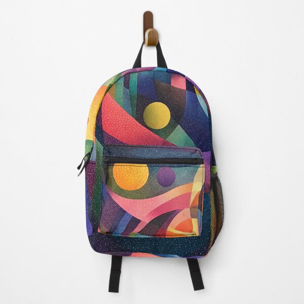 Item preview, Planets and stars represented as geometric shapes in an abstract modern pattern Design designed and sold by HEMRO.