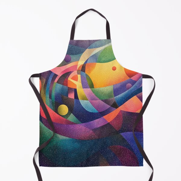 Item preview, Planets and stars represented as geometric shapes in an abstract modern pattern Design designed and sold by HEMRO.