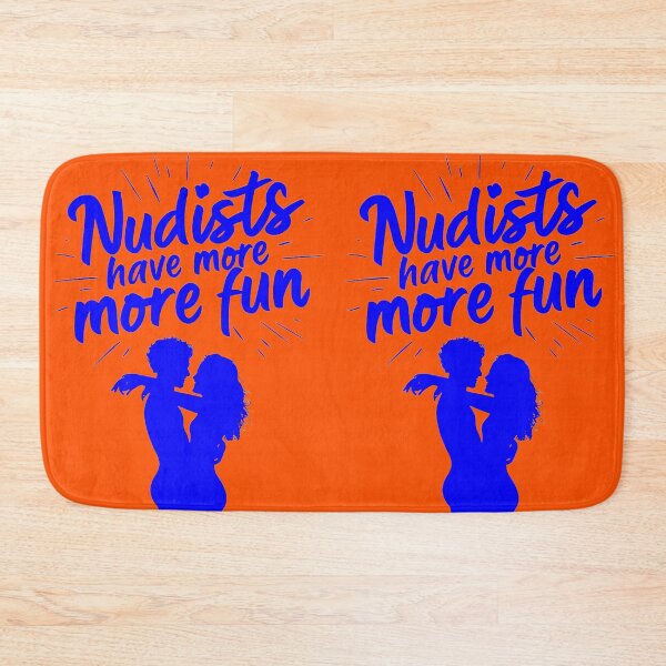 Item preview, Nudists Have More Fun - Unique Bright - Blue Orange designed and sold by JLEmporium.