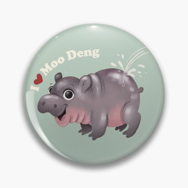 Item preview, moo deng | hippo moo deng designed and sold by thesocialcactus.