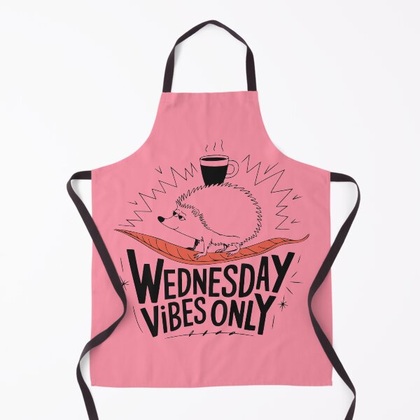 Item preview, Wednesday Vibes Only – Chill Hedgehog with Coffee Cup designed and sold by PragmaticP.