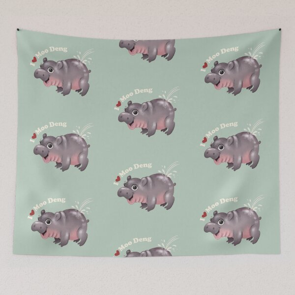 Item preview, moo deng | hippo moo deng designed and sold by thesocialcactus.