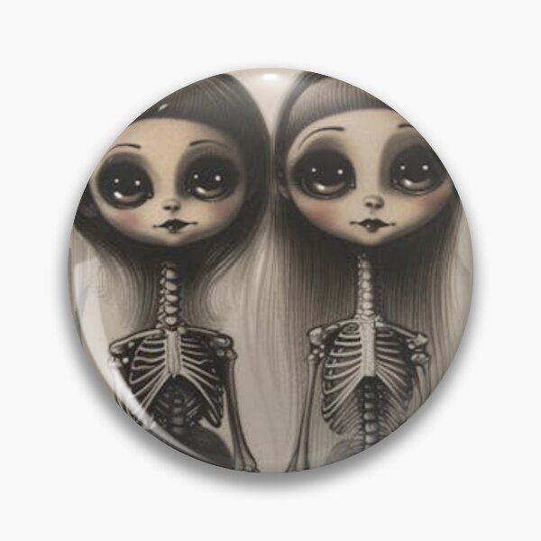 Item preview, Skeleton Sisters in a Twilight Garden designed and sold by ByMosia.