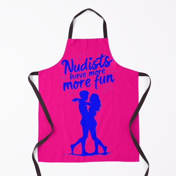 Item preview, Nudists Have More Fun - Unique Bright - Blue Pink designed and sold by JLEmporium.