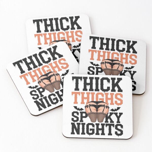 Item preview, Thick Thighs Spooky Nights Halloween Vibes designed and sold by Syrupulse.