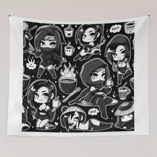 Item preview, Hot-cute Chibi ninja pattern 39.0 designed and sold by StickyGuys.