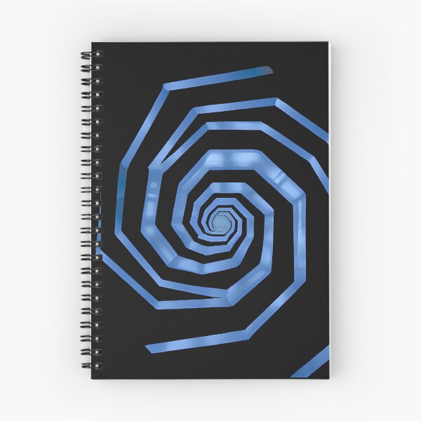 Item preview, SPIRALIS BLUE - Geometric pattern where angular lines create a spiral effect designed and sold by Atmosferica.