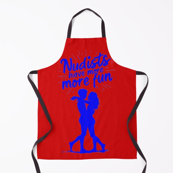 Item preview, Nudists Have More Fun - Unique Bright - Blue Red designed and sold by JLEmporium.