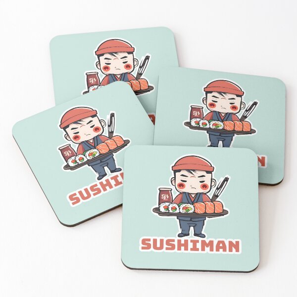 Item preview, SushiMan - sushi lover cartoon - sushi man designed and sold by lost-artbrush.