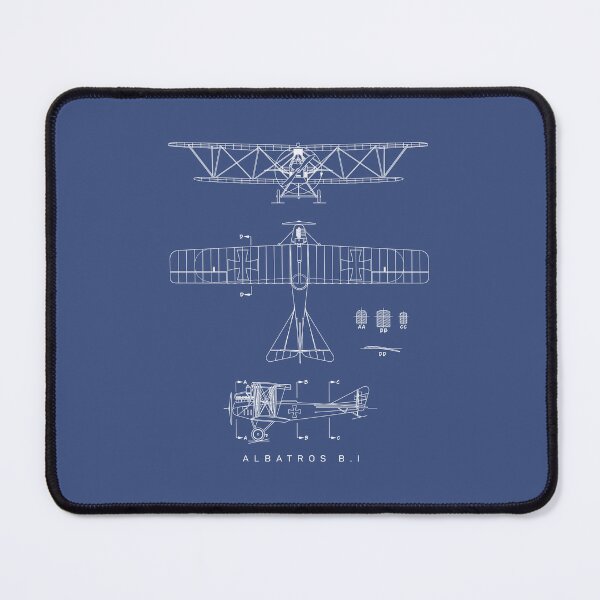 Item preview, Albatros B.I German Biplane Blueprint Schematic Diagram designed and sold by MilitaryMart.
