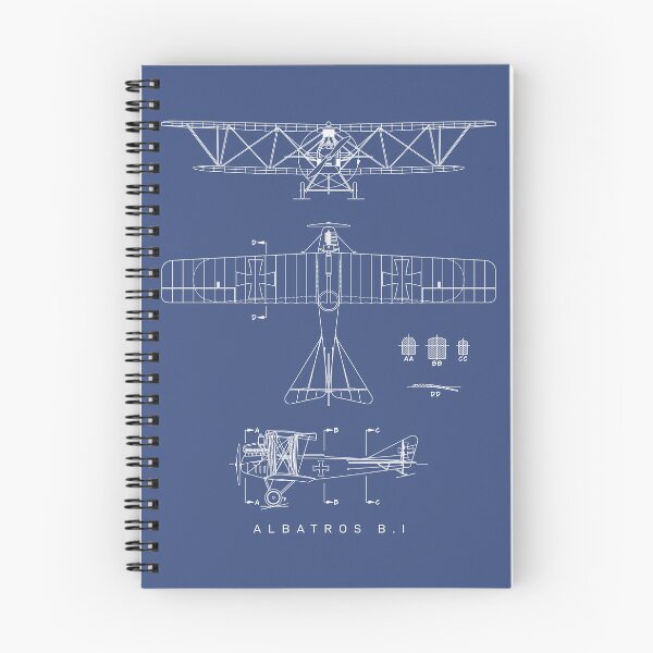 Item preview, Albatros B.I German Biplane Blueprint Schematic Diagram designed and sold by MilitaryMart.