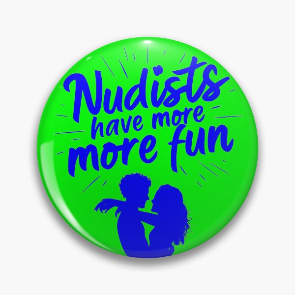 Item preview, Nudists Have More Fun - Unique Bright - Blue Green designed and sold by JLEmporium.