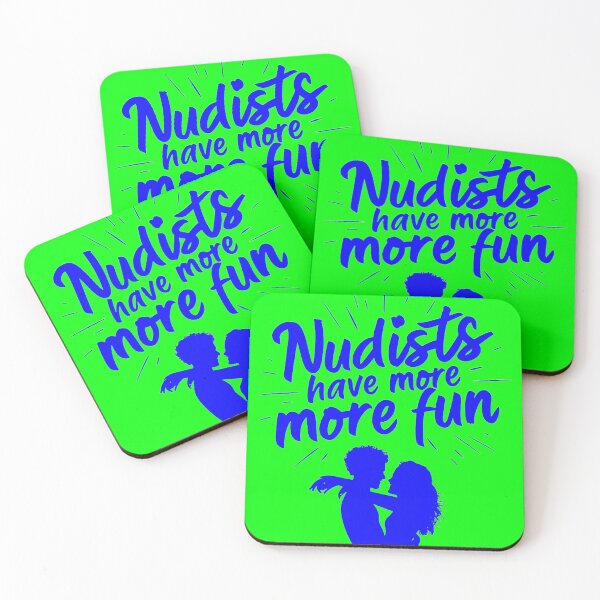 Item preview, Nudists Have More Fun - Unique Bright - Blue Green designed and sold by JLEmporium.