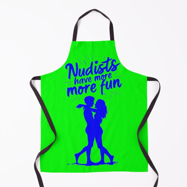 Item preview, Nudists Have More Fun - Unique Bright - Blue Green designed and sold by JLEmporium.
