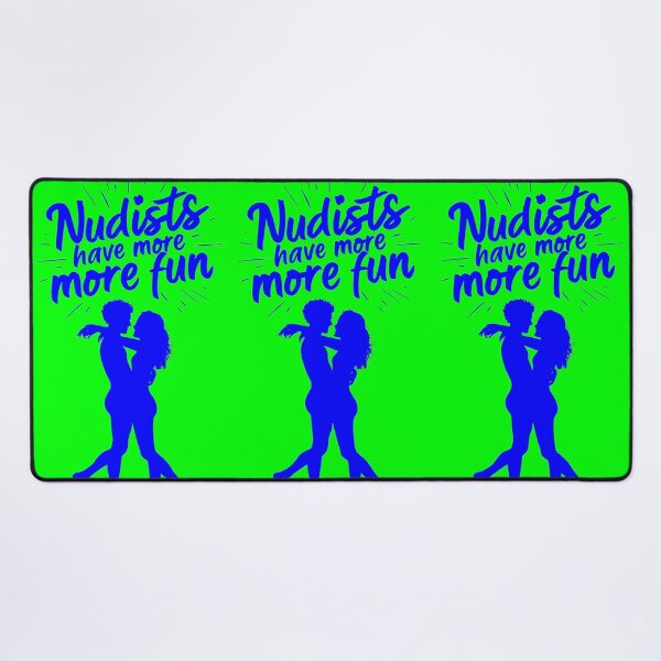 Item preview, Nudists Have More Fun - Unique Bright - Blue Green designed and sold by JLEmporium.