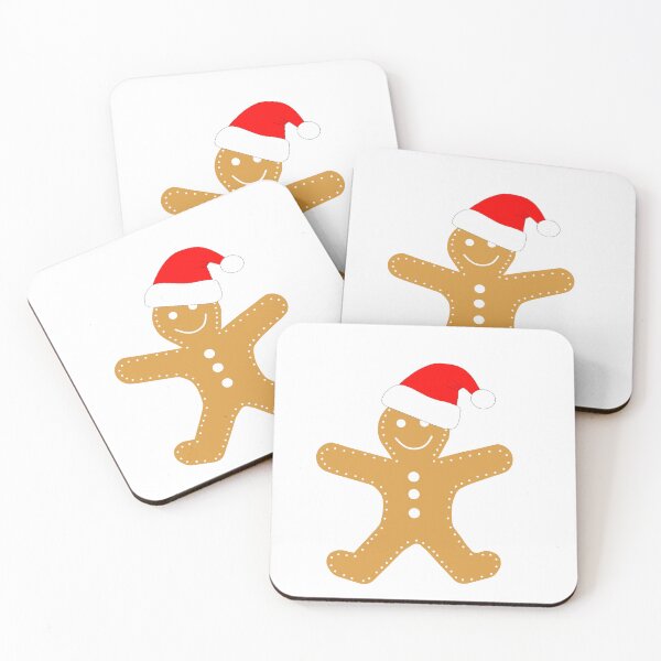 Item preview, Christmas Gingerbread Man Wearing Santa Hat designed and sold by Sartoris Art.