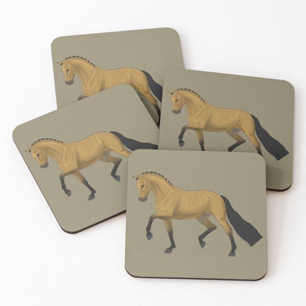 Item preview, Trotting Buckskin Dressage Horse designed and sold by DappledMoon.