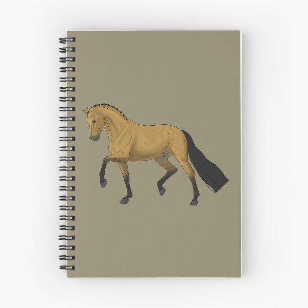 Item preview, Trotting Buckskin Dressage Horse designed and sold by DappledMoon.